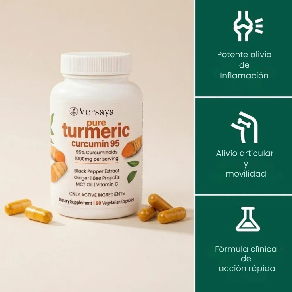 Cápsulas de Cúrcuma Turmeric (1,000 mg)