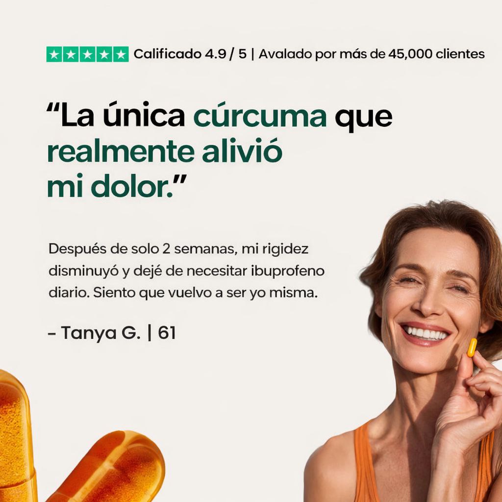 Cápsulas de Cúrcuma Turmeric (1,000 mg)
